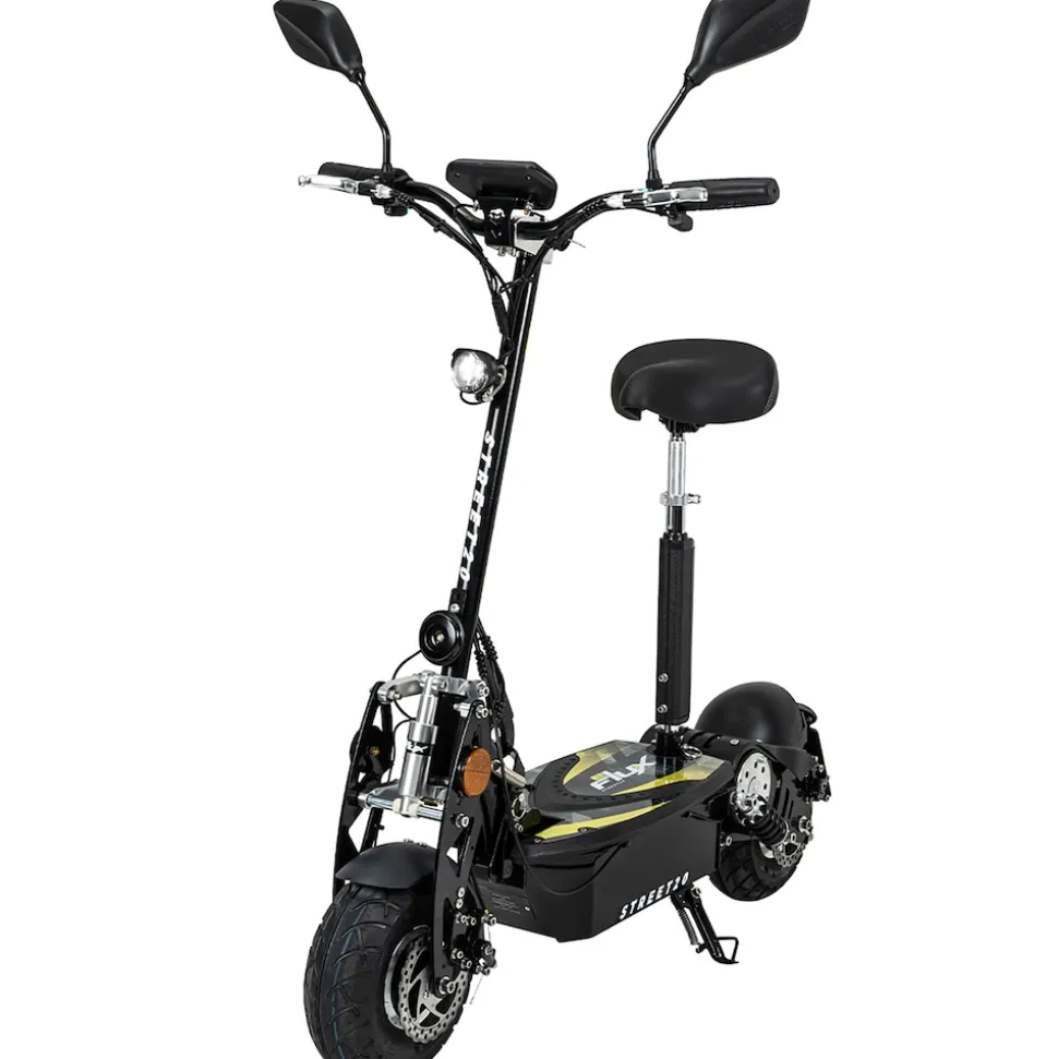 eFlux Street 20 Pro E-Scooter, Straßenzulassung, 20 km/h, 500 Watt, Elektroroller mit Sitz, klappbar