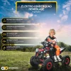 Elektro-Kinderquad Reneblade, Mini-Quad mit 1000 Watt, Federung, Scheibenbremsen, drosselbar, LEDs (Classic, Schwarz/Blau)