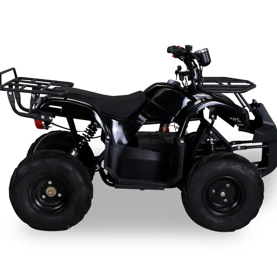 Elektro-Kinderquad S-8 Farmer, Midi-Quad mit 1000 Watt, Scheiben-/Trommelbremsen, bis 20 km/h, ab 8 (Schwarz)
