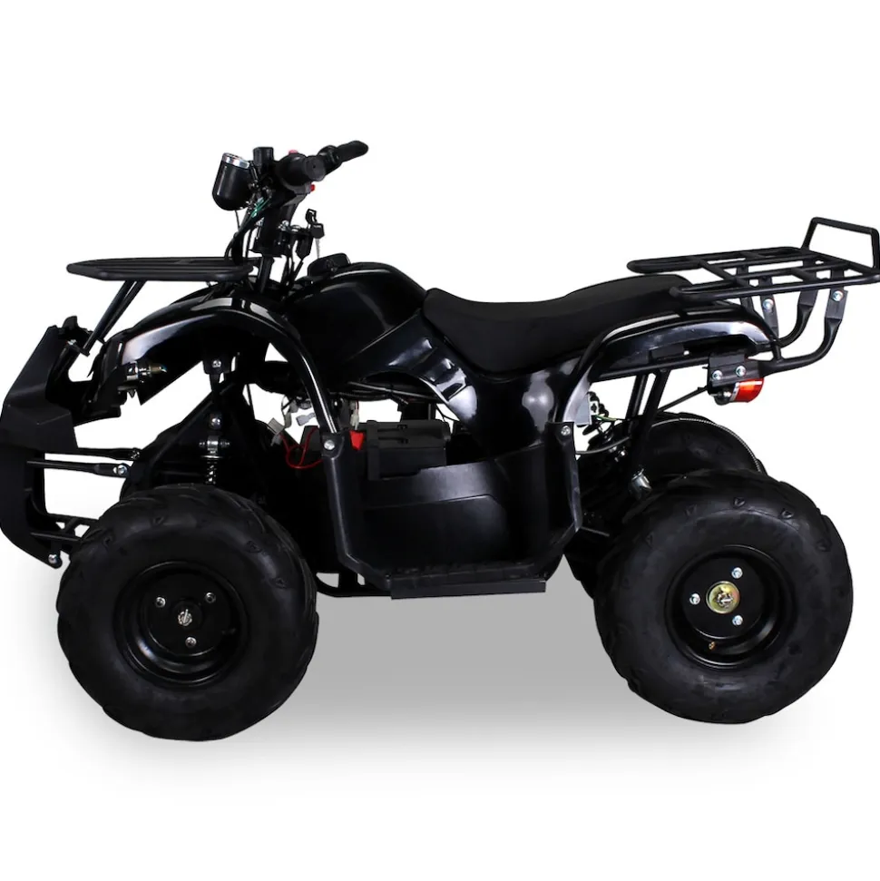 Elektro-Kinderquad S-8 Farmer, Midi-Quad mit 1000 Watt, Scheiben-/Trommelbremsen, bis 20 km/h, ab 8 (Schwarz)