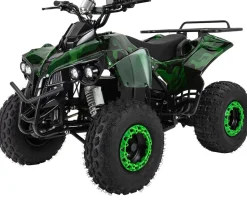 Elektro-Kinderquad S-10, Pocket-Quad mit 1000 Watt, Federung, Scheiben-/Trommelbremsen, bis 20 km/h (lackiert Camouflage)
