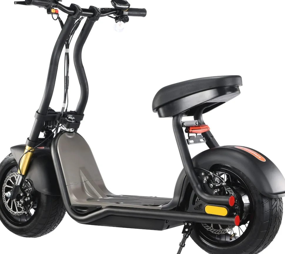 ENEWAY COCO Wave-S 1000W 48V Fatwheel LowRider Scooter mit Strassenzulassung 45 km/h BLACK