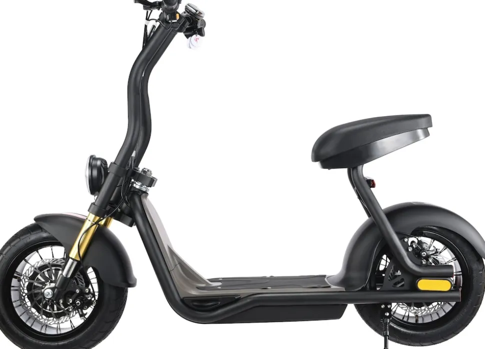 ENEWAY COCO Wave-S 1000W 48V Fatwheel LowRider Scooter mit Strassenzulassung 45 km/h BLACK