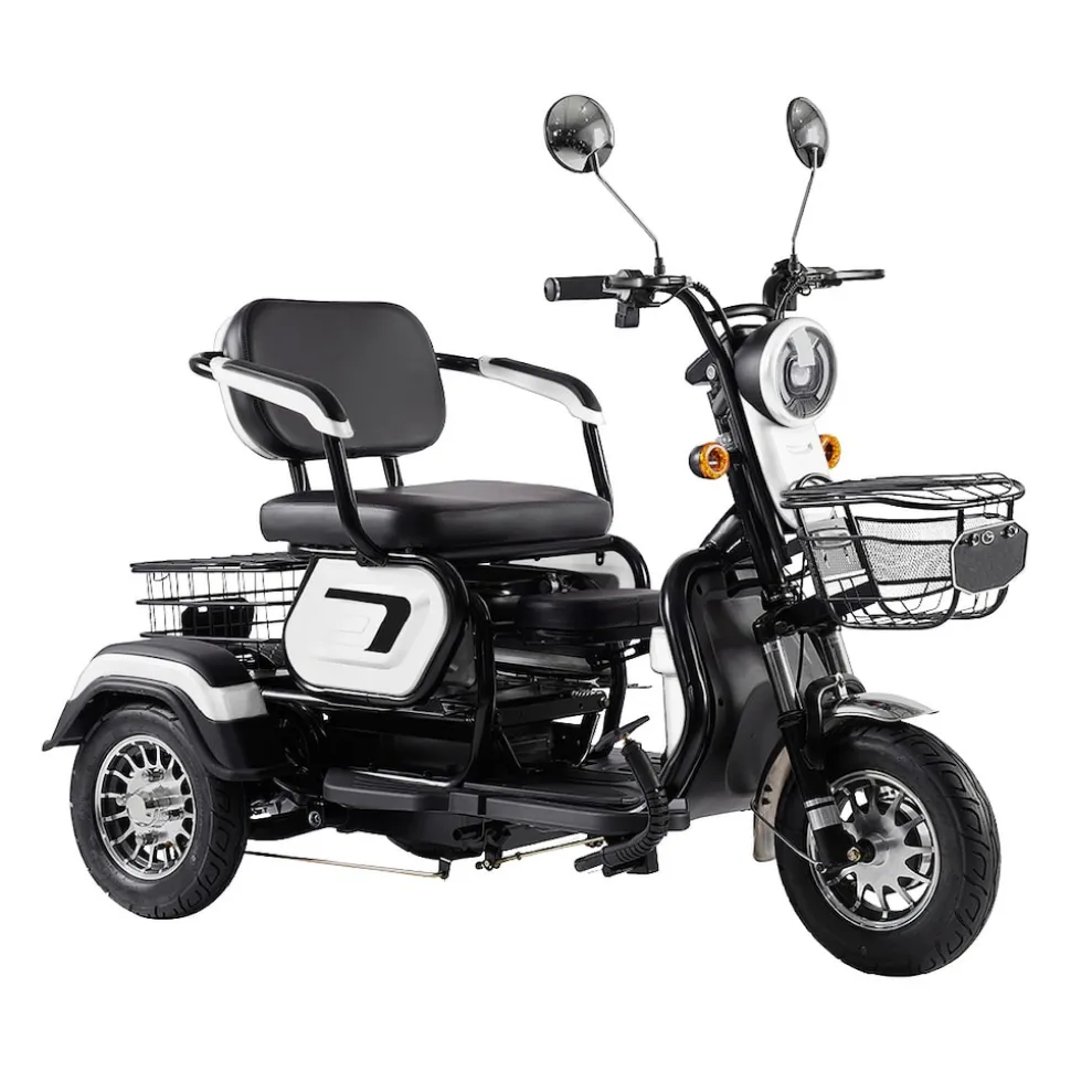ENEWAY Elektromobil Bari - ETrike - E-Mobil - 3-Rad 6 km/h führerscheinfrei helmfrei weiß