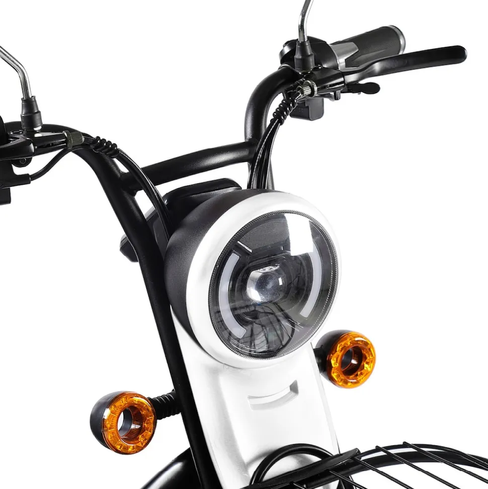 ENEWAY Elektromobil Bari - ETrike - E-Mobil - 3-Rad 6 km/h führerscheinfrei helmfrei weiß