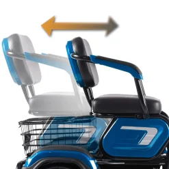 ENEWAY Elektromobil Bari - ETrike - E-Mobil - 3-Rad 6 km/h führerscheinfrei helmfrei blau