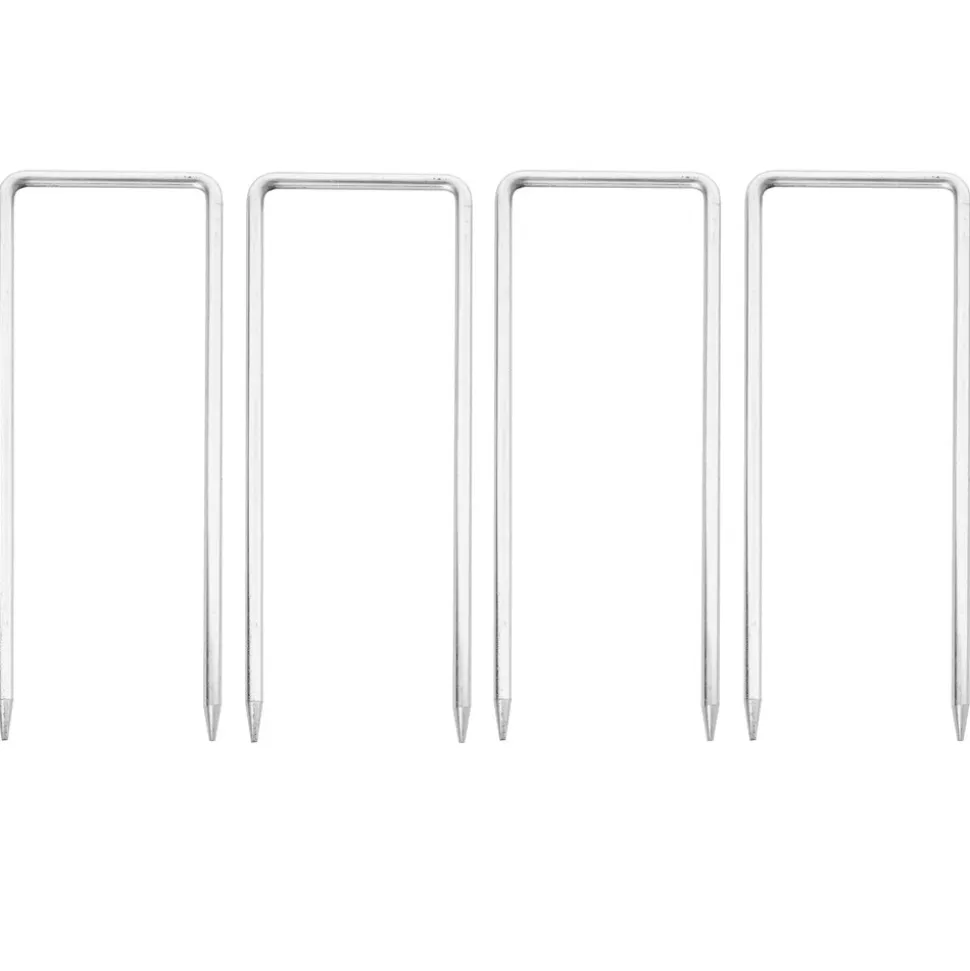 4er-Set Fixiernagel für Trampolin MCW-B34, Erdnagel Hering Erdspieß für Gartentrampolin Minitrampolin