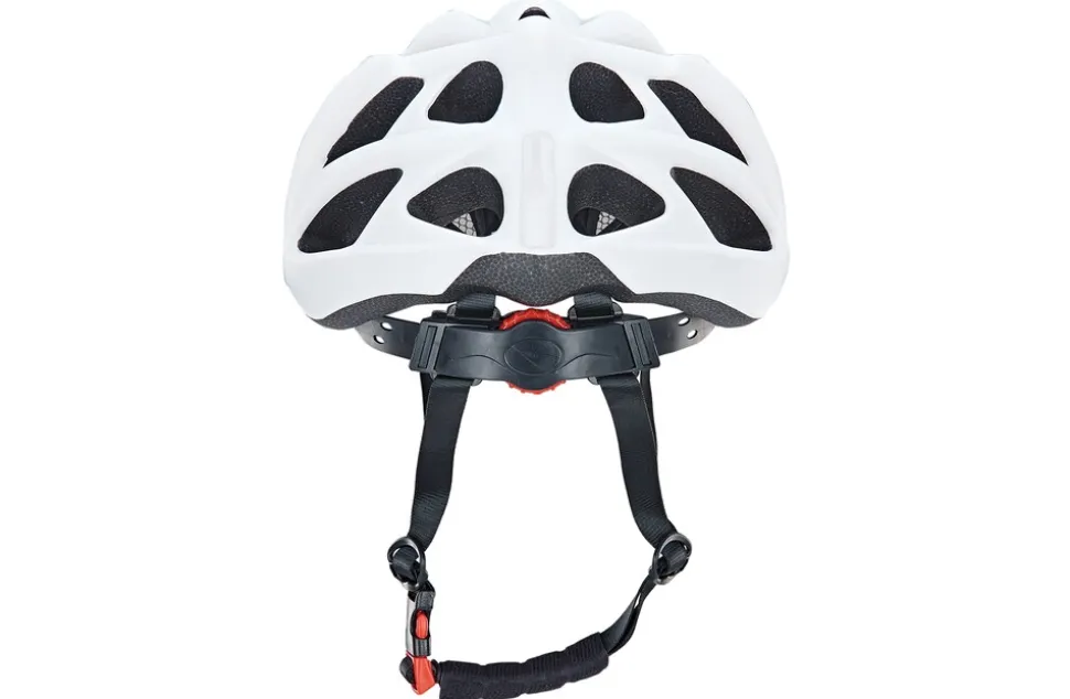 Erwachsenen-Fahrradhelm, Inmold, Größe: 58-61 cm, 240 g, Farbe: weiß mit Reflexstreifen