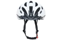 Erwachsenen-Fahrradhelm, Inmold, Größe: 58-61 cm, 240 g, Farbe: weiß mit Reflexstreifen