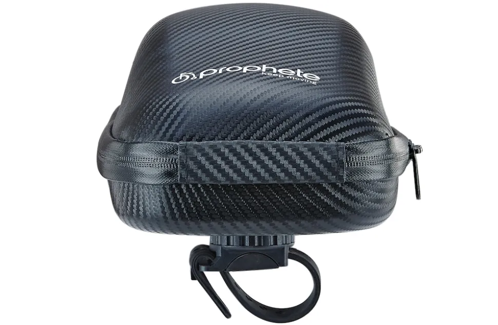 E-Scooter Tasche, 100 % wasserdicht, Montage mittels 3-Punkt Verschlusssystem, extrem robuste Hartschale, Volumen: 4 Liter, Farbe: schwarz