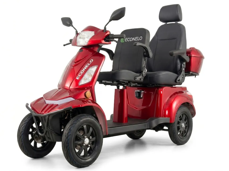 E-Seniorenmobil Vista Quarter-1L, Blei-Akku, 4-Rad, 60V, 1000 Watt, Komfort-Sitz, Rot