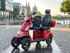 E-Seniorenmobil Vista Quarter-1L, Blei-Akku, 4-Rad, 60V, 1000 Watt, Komfort-Sitz, Rot
