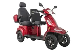 E-Seniorenmobil Vista Quarter-1L, Lithium-Akku, 4-Rad, 60V, 1000 Watt, Komfort-Sitz, Rot