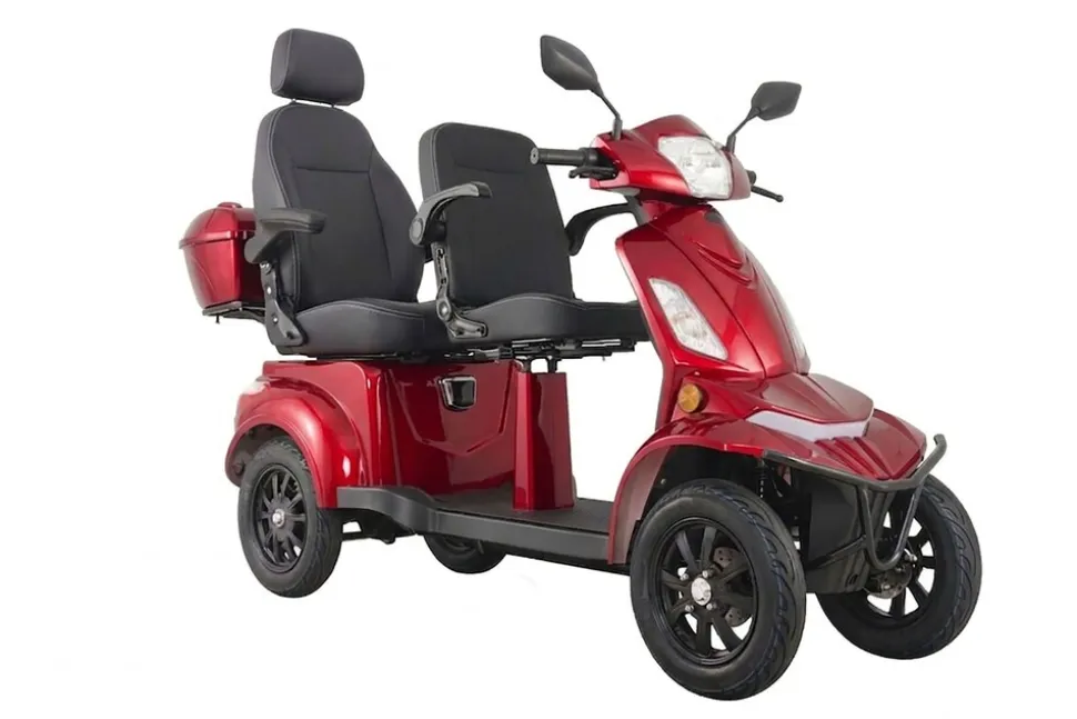 E-Seniorenmobil Vista Quarter-1L, Lithium-Akku, 4-Rad, 60V, 1000 Watt, Komfort-Sitz, Rot