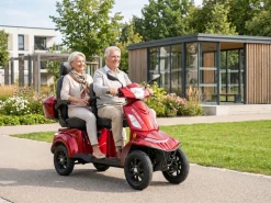 E-Seniorenmobil Vista Quarter-1L, Lithium-Akku, 4-Rad, 60V, 1000 Watt, Rot
