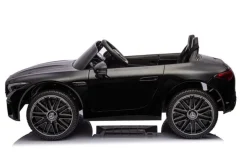 ES-Toys Elektro Kinderauto Mercedes SL63 AMG EVA-Reifen Stoßdämpfer lizenziert schwarz