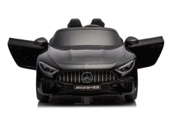 ES-Toys Elektro Kinderauto Mercedes SL63 AMG EVA-Reifen Stoßdämpfer lizenziert schwarz
