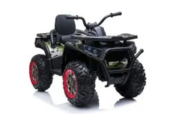 ES-Toys Elektro Kinderquad MP3, USB, Batterieanzeige, Stoßdämpfer, 2x12V Motoren dunkelgrün