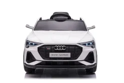 Es-Toys Kinder Elektroauto Audi E-Tron, EVA-Reifen, Allradantrieb, Fernbedienung weiß