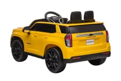ES-Toys Kinder Elektroauto Chevrolet Tahoe EVA-Reifen Kunstledersitz Stoßdämpfer gelb