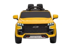 ES-Toys Kinder Elektroauto Chevrolet Tahoe EVA-Reifen Kunstledersitz Stoßdämpfer gelb