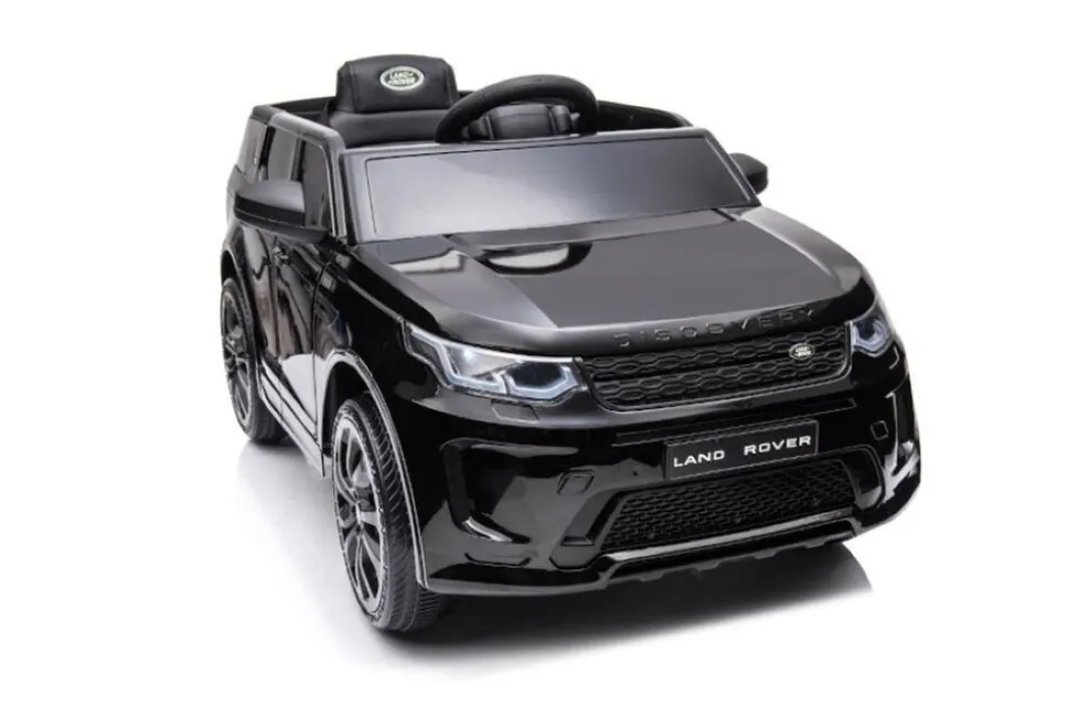 ES-Toys Kinder Elektroauto Land Rover Discovery 5 EVA-Reifen Bluetooth Musik MP3 schwarz