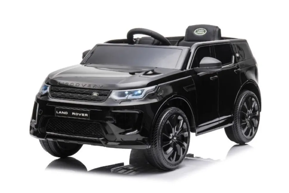 ES-Toys Kinder Elektroauto Land Rover Discovery 5 EVA-Reifen Bluetooth Musik MP3 schwarz