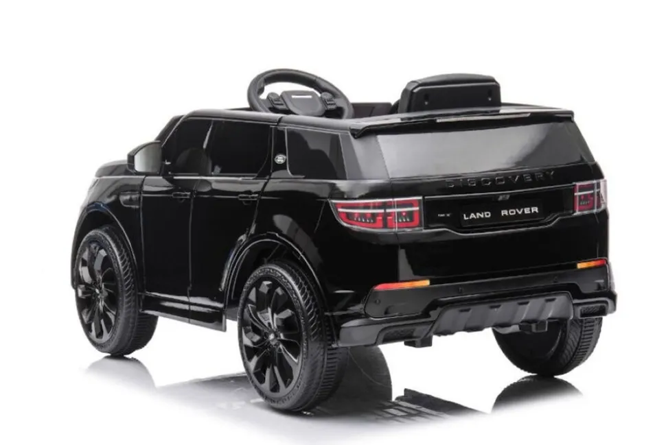 ES-Toys Kinder Elektroauto Land Rover Discovery 5 EVA-Reifen Bluetooth Musik MP3 schwarz
