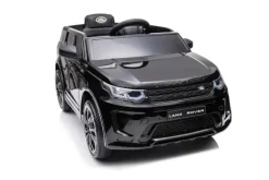 ES-Toys Kinder Elektroauto Land Rover Discovery 5 EVA-Reifen Bluetooth Musik MP3 schwarz