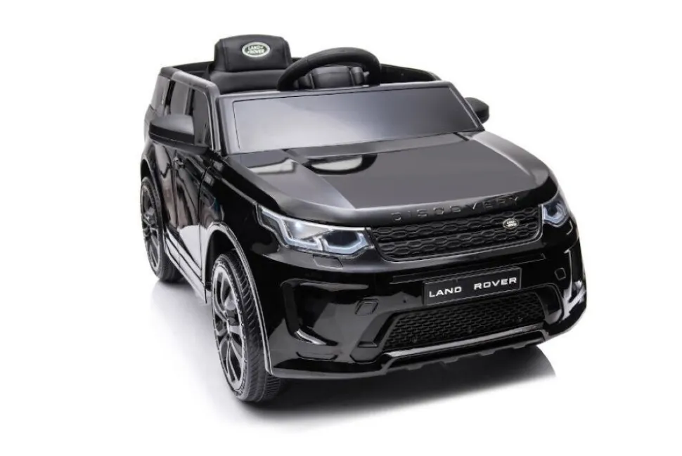 ES-Toys Kinder Elektroauto Land Rover Discovery 5 EVA-Reifen Bluetooth Musik MP3 schwarz