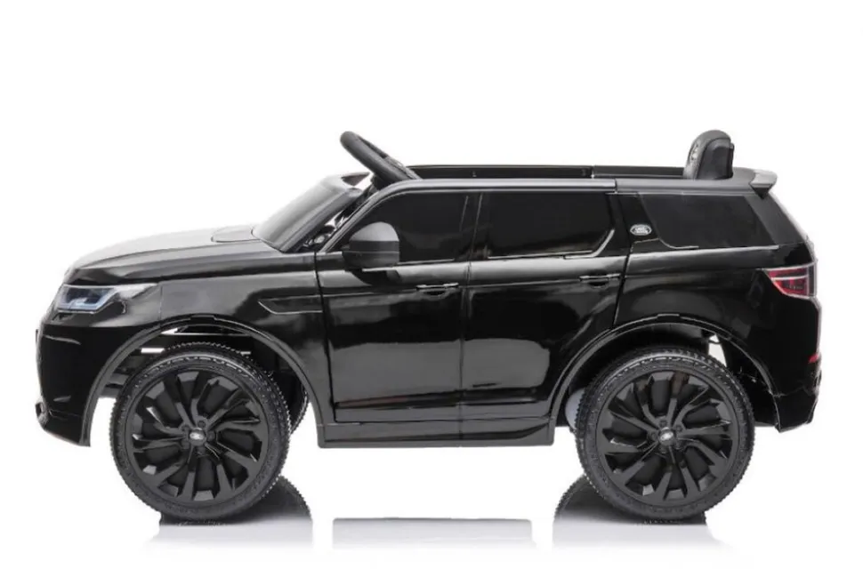 ES-Toys Kinder Elektroauto Land Rover Discovery 5 EVA-Reifen Bluetooth Musik MP3 schwarz