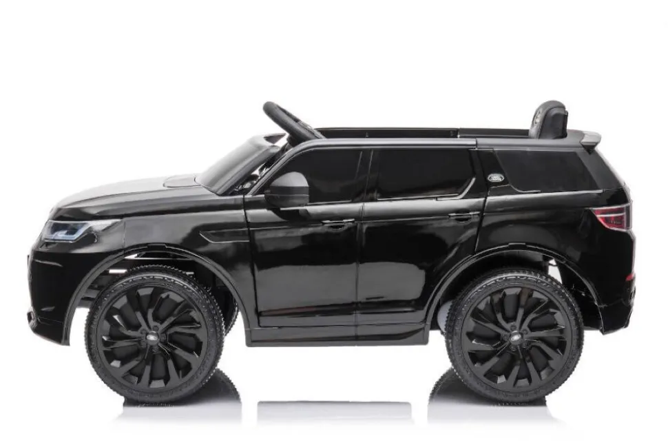ES-Toys Kinder Elektroauto Land Rover Discovery 5 EVA-Reifen Bluetooth Musik MP3 schwarz