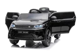 ES-Toys Kinder Elektroauto Land Rover Discovery 5 EVA-Reifen Bluetooth Musik MP3 schwarz