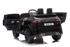 ES-Toys Kinder Elektroauto Range Rover Velar EVA-Reifen Stoßdämpfer Scheinwerfer schwarz