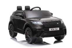 ES-Toys Kinder Elektroauto Range Rover Velar EVA-Reifen Stoßdämpfer Scheinwerfer schwarz