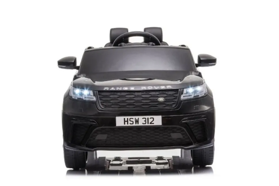 ES-Toys Kinder Elektroauto Range Rover Velar EVA-Reifen Stoßdämpfer Scheinwerfer schwarz
