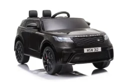 ES-Toys Kinder Elektroauto Range Rover Velar EVA-Reifen Stoßdämpfer Scheinwerfer schwarz