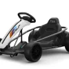 ES-Toys Kinder Elektro Gokart FXI1, weiß, E-Gokart mit Driftfunktion, 5-10km/h