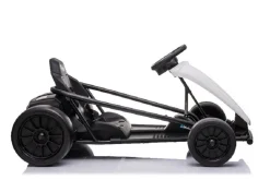 ES-Toys Kinder Elektro Gokart FXI1, weiß, E-Gokart mit Driftfunktion, 5-10km/h