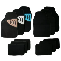 etm Autofußmatte | Silverstone | 4teiliges Set | Schwarz