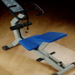 etm Sportmatte für Fitnessgeräte | Rechteckig | Milchig-transparent | Polypropylen