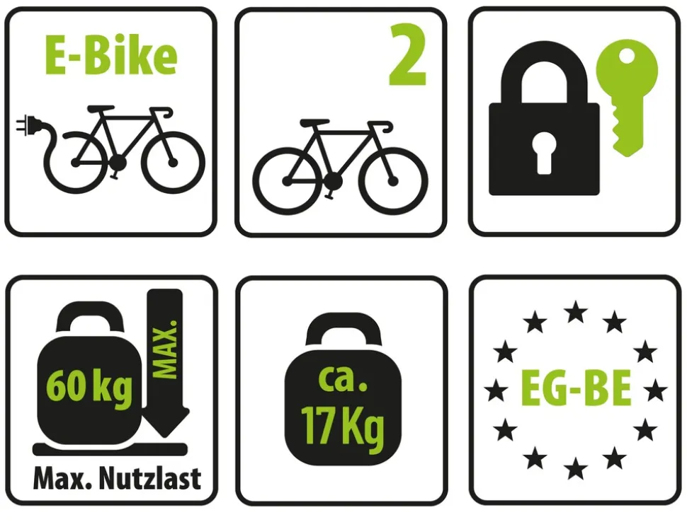 EUFAB Fahrradheckträger "PREMIUM" für Anhängerkupplung