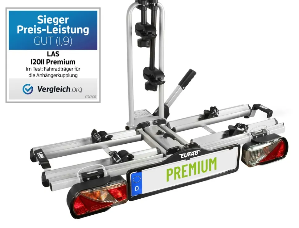 EUFAB Fahrradheckträger "PREMIUM" für Anhängerkupplung