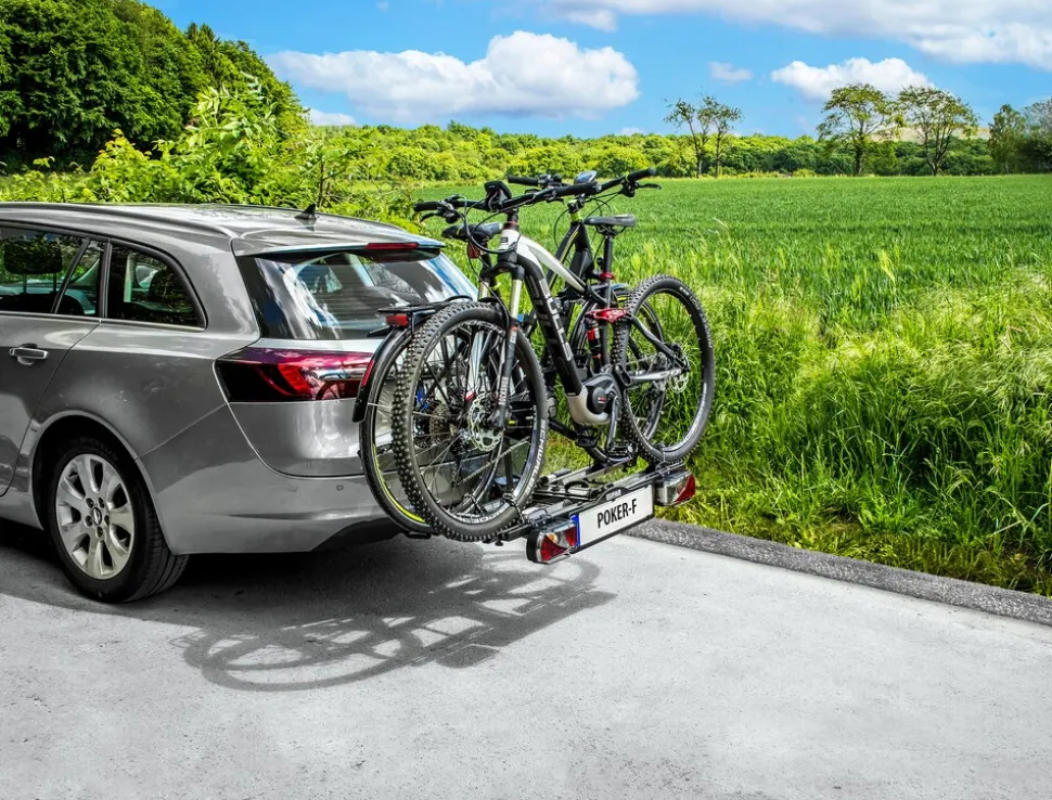 Eufab Fahrradträger POKER-F für 2 Fahrräder Fahrradheckträger für Anhängerkupplung