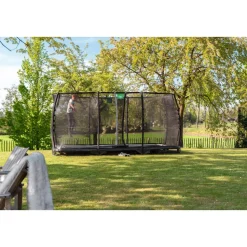 EXIT Allure Classic Bodentrampolin 214x366cm - grün