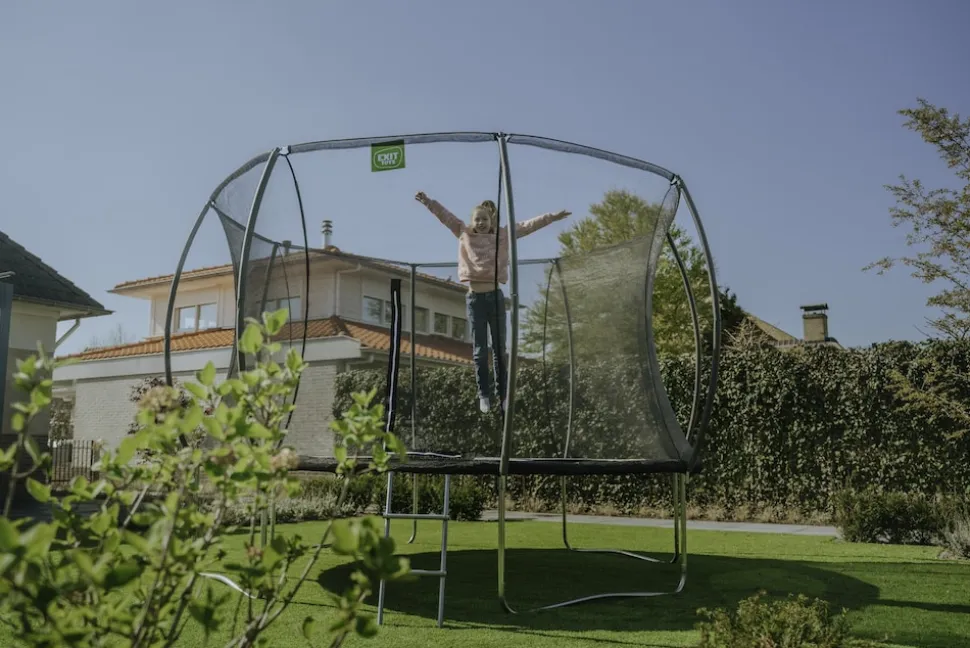 EXIT Black Edition Trampolin ø427cm - schwarz