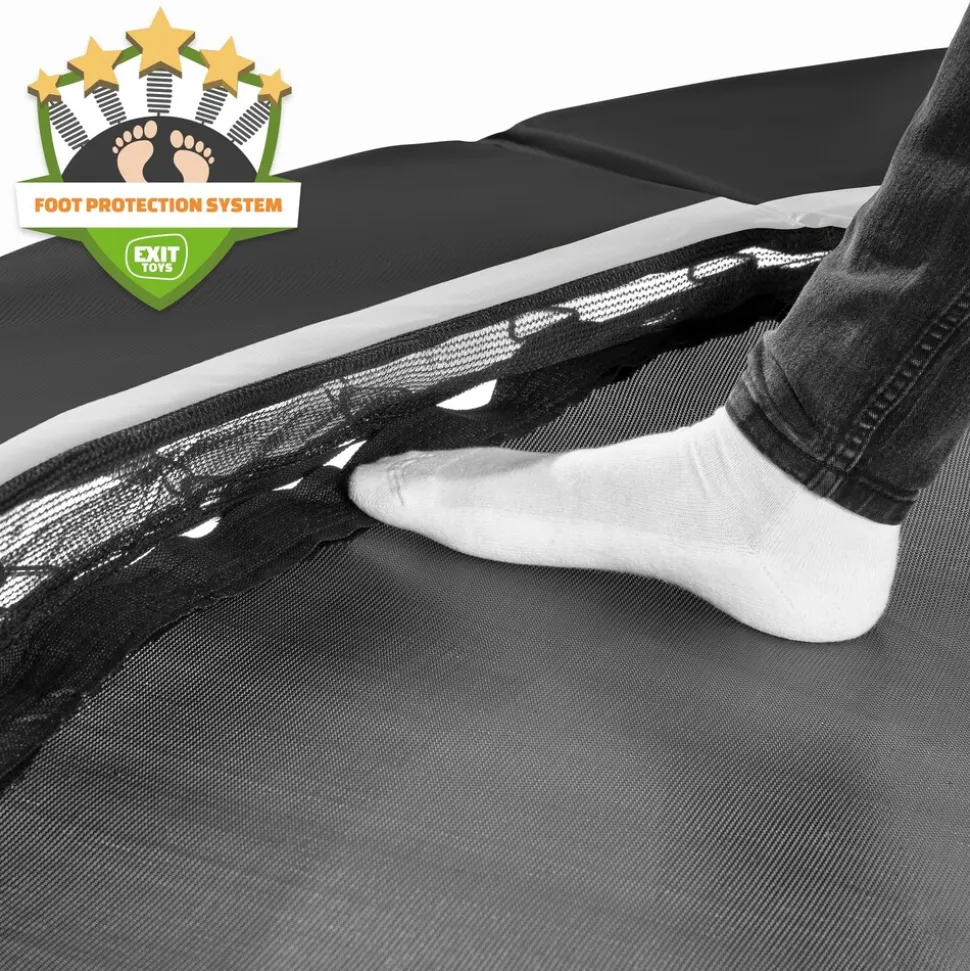 EXIT Black Edition Trampolin ø244cm - schwarz
