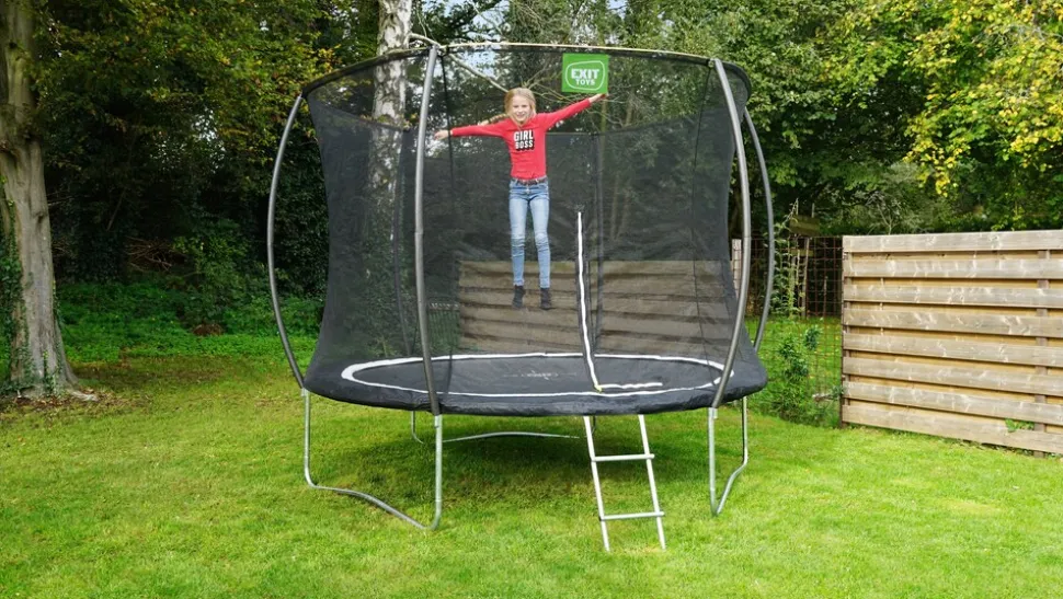 EXIT Black Edition Trampolin ø244cm - schwarz