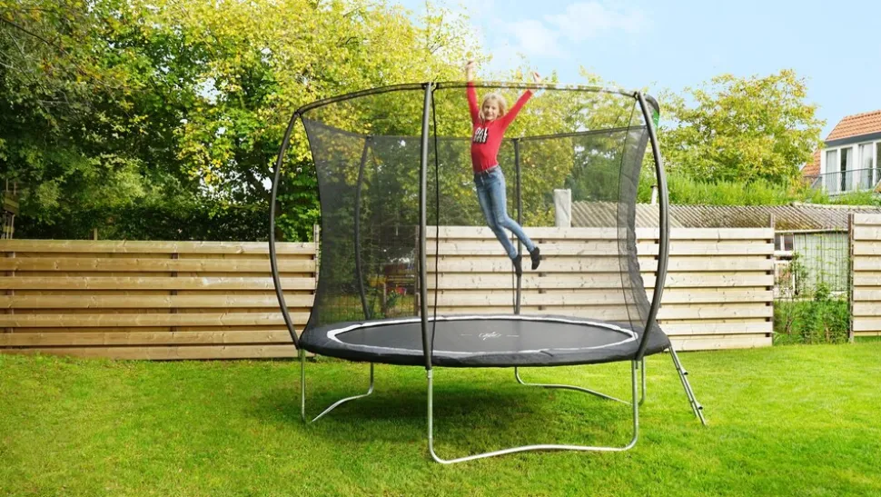 EXIT Black Edition Trampolin ø244cm - schwarz