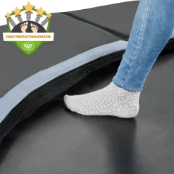 EXIT Dynamic ebenerdiges sports Trampolin ø427cm - schwarz